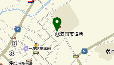 笠岡市役所 トイレの地図画像