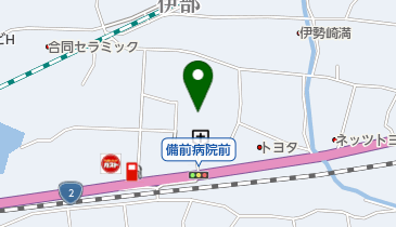 市立備前病院 トイレの地図画像
