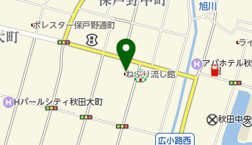 秋田市民俗芸能伝承館 ねぶり流し館 トイレの地図画像