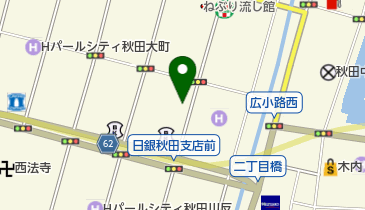 秋田大町ニューシテー トイレの地図画像