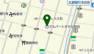 アルバートホテル秋田 トイレの地図画像