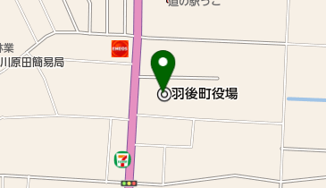 羽後町役場 トイレの地図画像