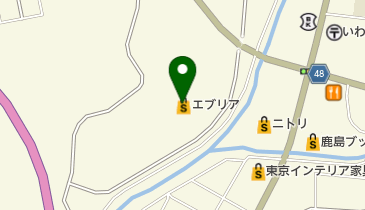 鹿島ショッピングセンター トイレの地図画像