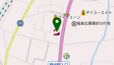 油屋商事 ルート4福島北SS トイレの地図画像