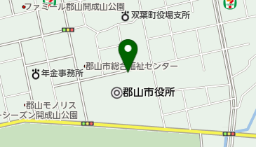 郡山市役所 トイレの地図画像