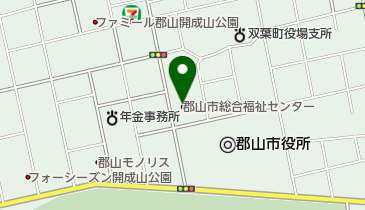 郡山市老人福祉センター トイレの地図画像