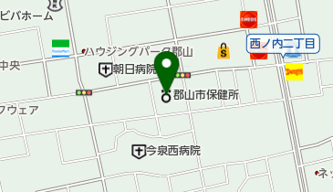 郡山市保健所 トイレの地図画像