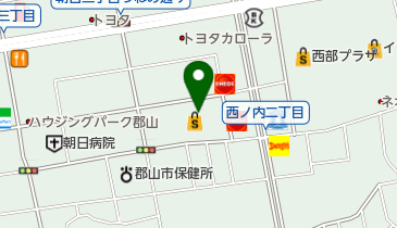 東京インテリア家具 郡山店 トイレの地図画像