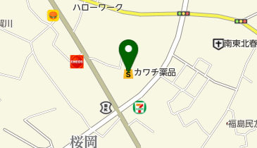 カワチ薬品 須賀川東店 トイレの地図画像
