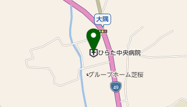 ひらた中央病院 トイレの地図画像