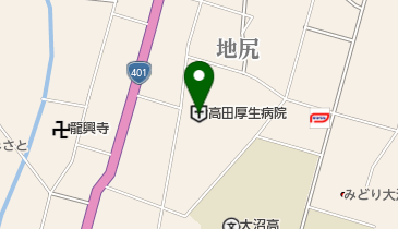 高田厚生病院 トイレの地図画像