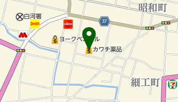 カワチ薬品 白河店 トイレの地図画像