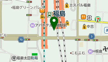 福島駅前公衆トイレの地図画像