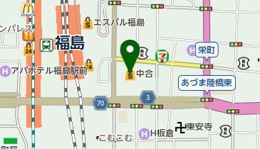 中合百貨店一番館 トイレの地図画像