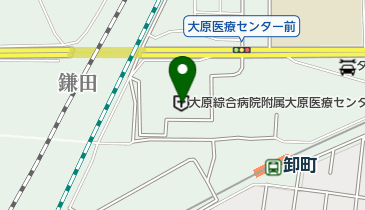 大原綜合病院附属大原医療センター トイレの地図画像