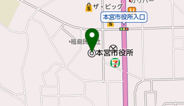 本宮市役所 トイレの地図画像