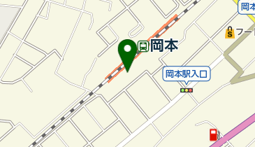 岡本コミュニティプラザ トイレの地図画像