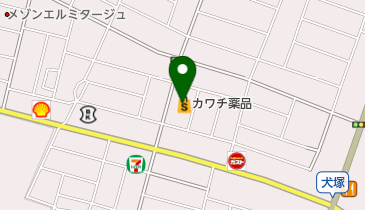 カワチ薬品 小山東店 トイレの地図画像