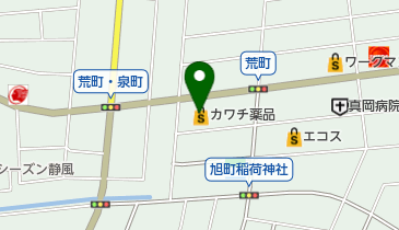 カワチ薬品 真岡東店 トイレの地図画像