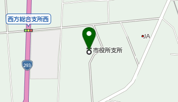 西方町役場 トイレの地図画像