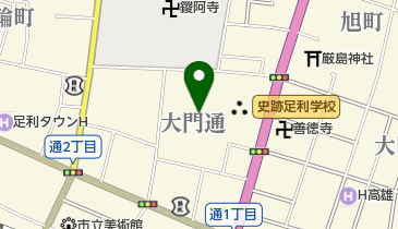 史跡足利学校事務所 トイレの地図画像