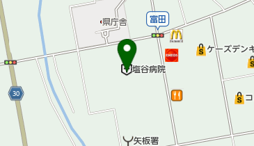 塩谷総合病院 トイレの地図画像