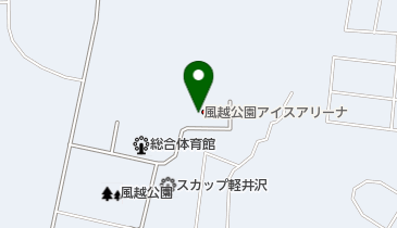 軽井沢風越公園アリーナ トイレの地図画像