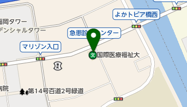 ホテルツインズももち トイレの地図画像