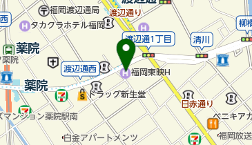 福岡東映ホテル トイレの地図画像