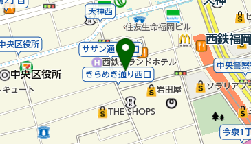 天神東宝 トイレの地図画像