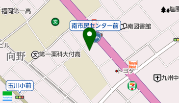 玉川公民館 トイレの地図画像