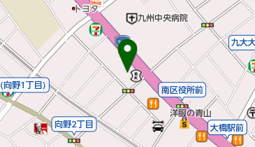 牛もつ鍋やま 中本店 トイレの地図画像
