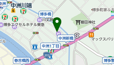 博多中洲ワシントンホテルプラザ トイレの地図画像