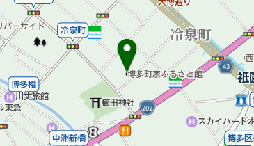 博多町家ふるさと館 トイレの地図画像