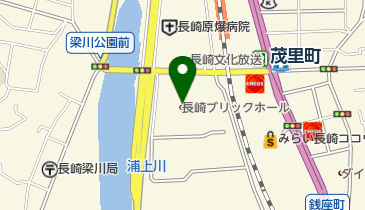 長崎ブリックホール トイレの地図画像