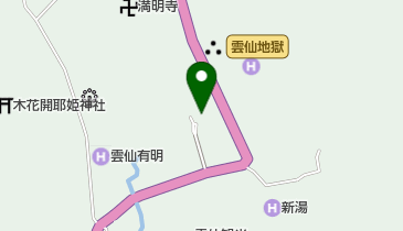 雲仙宮崎旅館 トイレの地図画像