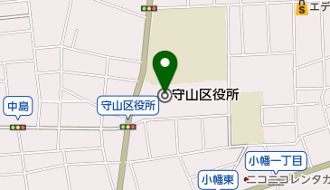 守山区役所 トイレの地図画像