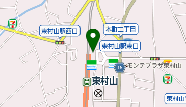 東村山駅東口 トイレの地図画像