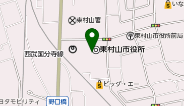 東村山市 いきいきプラザ トイレの地図画像