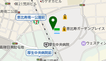 恵比寿ガーデンプレイスタワー トイレの地図画像