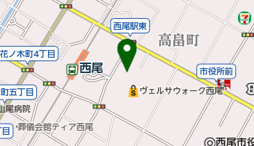 ユニー 西尾駅東店 トイレの地図画像
