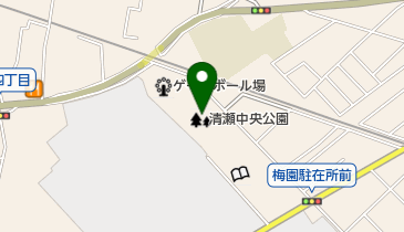 清瀬中央公園 トイレの地図画像