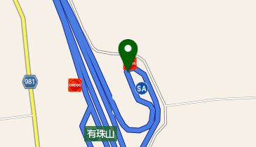 有珠山SA 下り トイレの地図画像