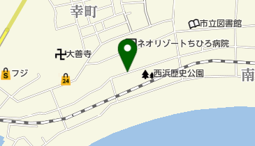 西浜歴史公園 トイレの地図画像