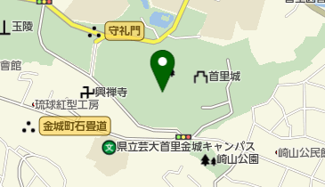 首里城広福門 トイレの地図画像