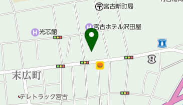 宮古セントラルホテル熊安 トイレの地図画像
