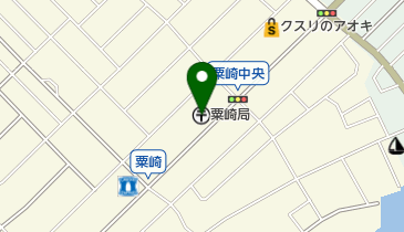 粟崎郵便局 トイレの地図画像