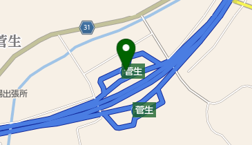 菅生PA 下り トイレの地図画像