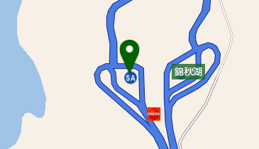 錦秋湖SA 下り トイレの地図画像