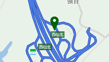 西仙北SA 上り トイレの地図画像